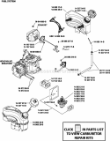 Page H Diagram and Parts List for XT149-0315  Kohler Engine
