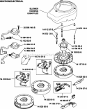Page J Diagram and Parts List for XT173-0022  Kohler Engine