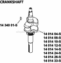 Page D Diagram and Parts List for XT173-0022  Kohler Engine