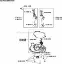 Page K Diagram and Parts List for XT173-0028  Kohler Engine