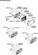 Page A Diagram and Parts List for XT173-0028  Kohler Engine