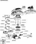 Page J Diagram and Parts List for XT173-3225  Kohler Engine
