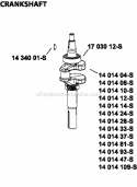 Page D Diagram and Parts List for XT173-3225  Kohler Engine