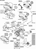 Page H Diagram and Parts List for XT173-3245  Kohler Engine