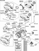Page H Diagram and Parts List for XT173-3313  Kohler Engine