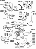 Page H Diagram and Parts List for XT173-0064  Kohler Engine