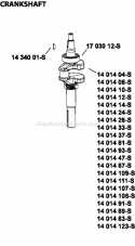Page D Diagram and Parts List for XT173-0064  Kohler Engine