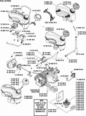 Page H Diagram and Parts List for XT173-0326  Kohler Engine