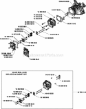 Page E Diagram and Parts List for XT650-3014  Kohler Engine