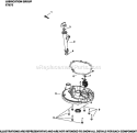Page K Diagram and Parts List for XT675-0022  Kohler Engine