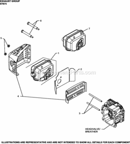 Exhaust_Group_Xt675-3076_Xt675 Diagram and Parts List for XT675-3076  Kohler Engine