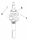 Crankshaft Group Diagram and Parts List for XT675  Kohler Engine