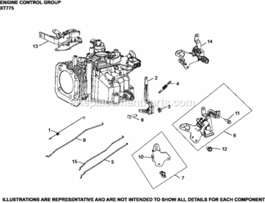 Engine_Controls_Xt775-3023_Xt775 Diagram and Parts List for XT775-3023  Kohler Engine