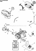 Page H Diagram and Parts List for XT800-0032  Kohler Engine