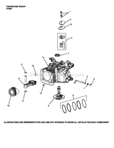 Crankcase_Group_Xt800 Diagram and Parts List for XT800-3078  Kohler Engine