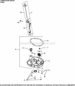 Lubrication_Group_Xt800-3086_Xt800 Diagram and Parts List for XT800-3086  Kohler Engine