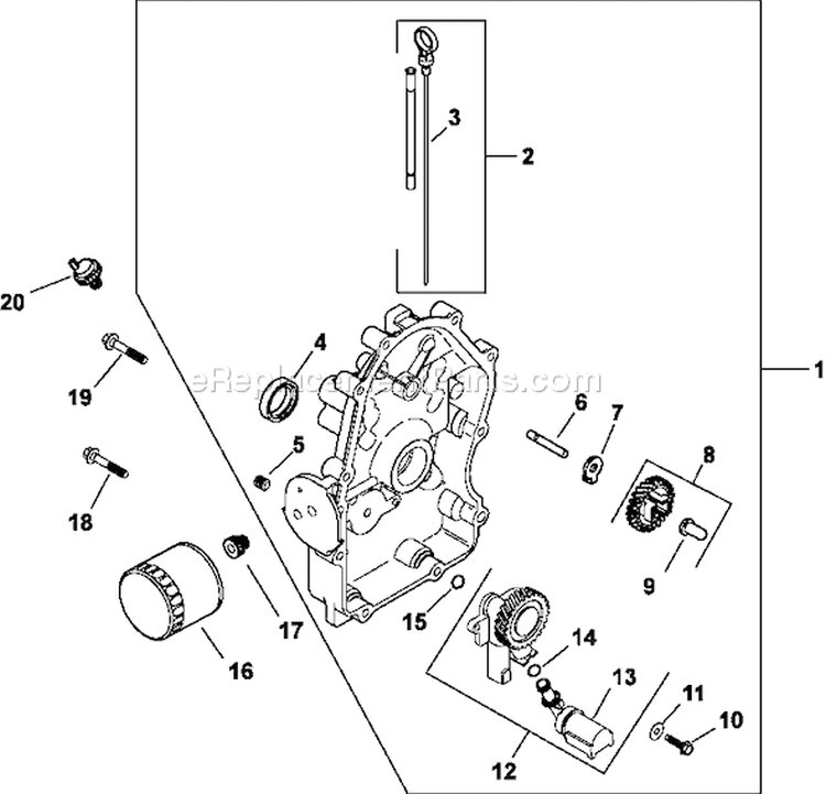 Page L Diagram and Parts List for LH630-0002  Kohler Engine