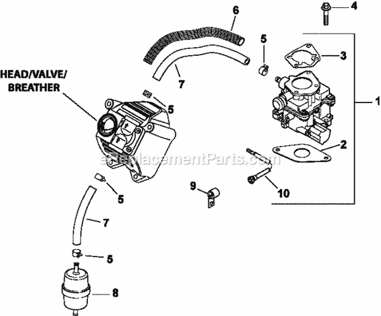 Page I Diagram and Parts List for LH640-3001  Kohler Engine