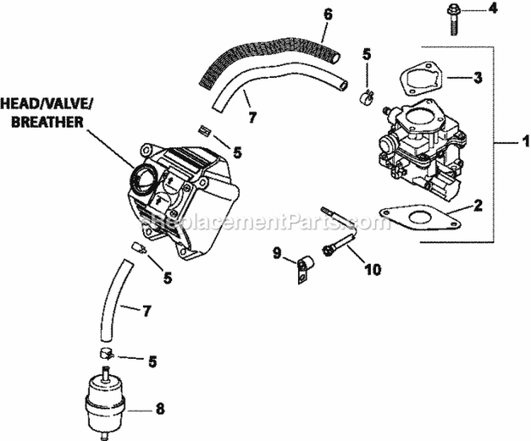 Page K Diagram and Parts List for LH685-3016  Kohler Engine