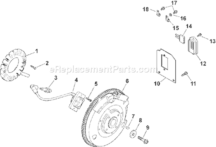 Page K Diagram and Parts List for LH685-0011  Kohler Engine