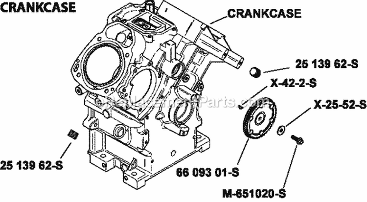 Page E Diagram and Parts List for LH690-0018  Kohler Engine