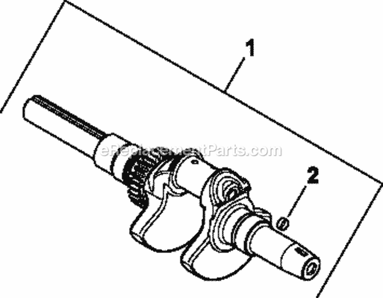 Page E Diagram and Parts List for LH640-3001  Kohler Engine