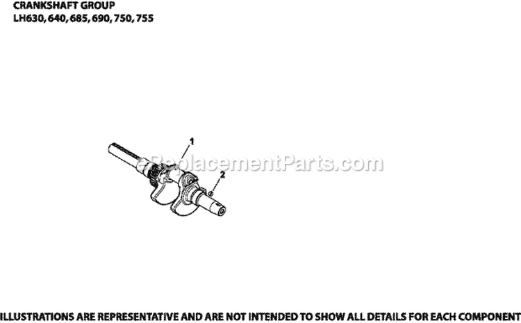 Page F Diagram and Parts List for LH690-0015  Kohler Engine