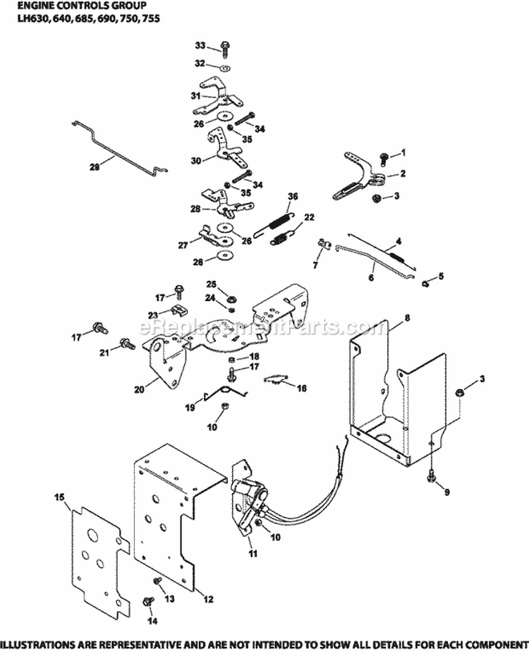 Page I Diagram and Parts List for LH690-3020  Kohler Engine