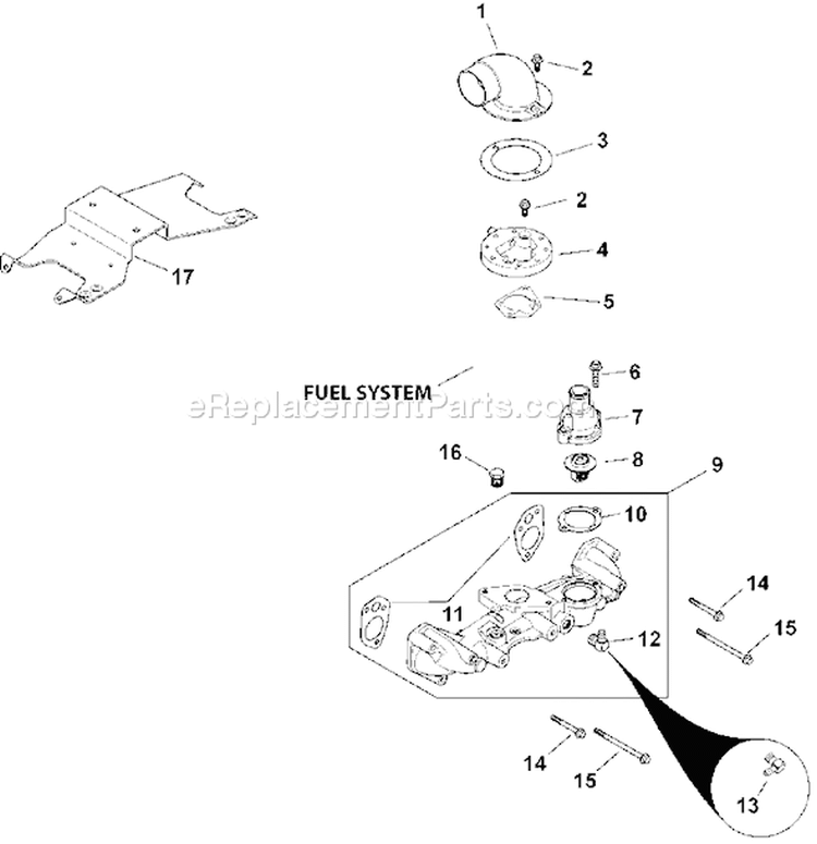 Page A Diagram and Parts List for LH690-0010  Kohler Engine