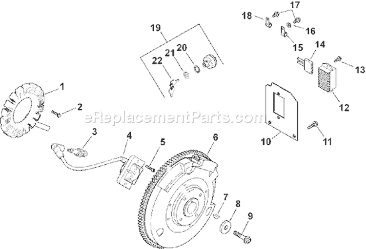 Page K Diagram and Parts List for LH690-0010  Kohler Engine