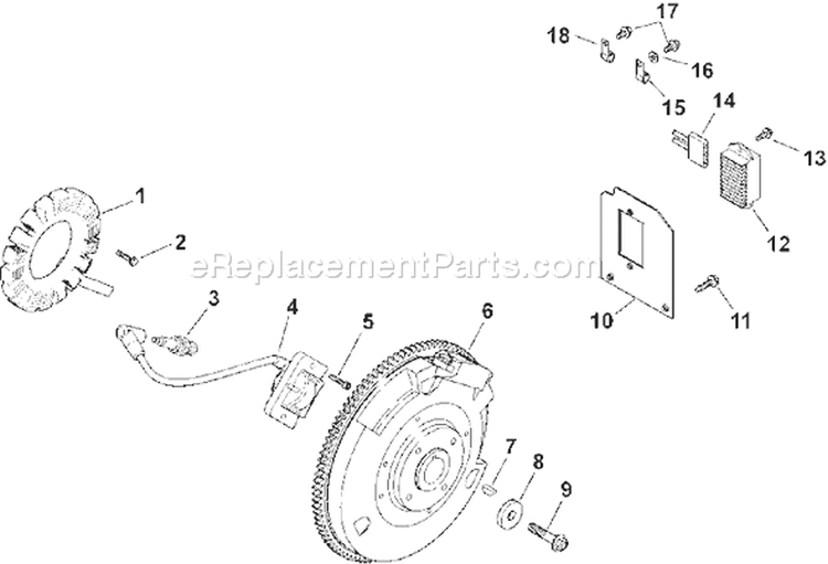 Page K Diagram and Parts List for LH685-0013  Kohler Engine