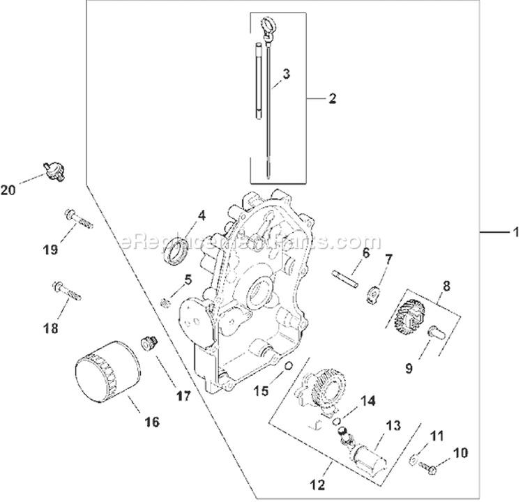 Page L Diagram and Parts List for LH640-0002  Kohler Engine
