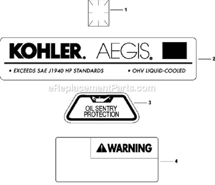 Page C Diagram and Parts List for LH755-0011  Kohler Engine