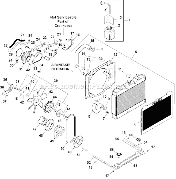 Page C Diagram and Parts List for LH685-0013  Kohler Engine