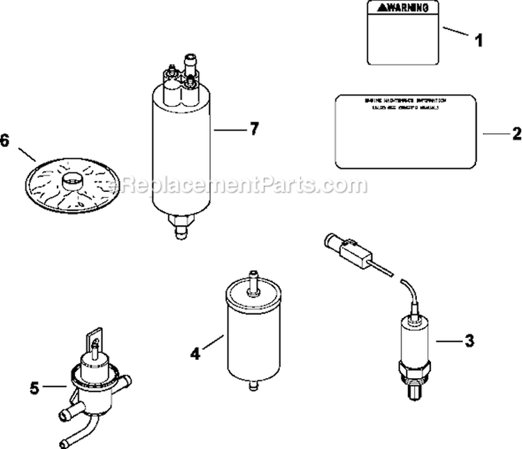 Page M Diagram and Parts List for LH775-0010  Kohler Engine