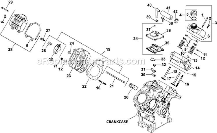 Page F Diagram and Parts List for LH775-0015  Kohler Engine