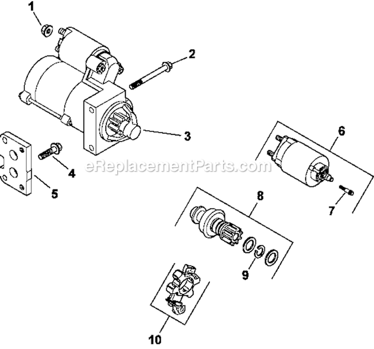 Page H Diagram and Parts List for LH775-0015  Kohler Engine