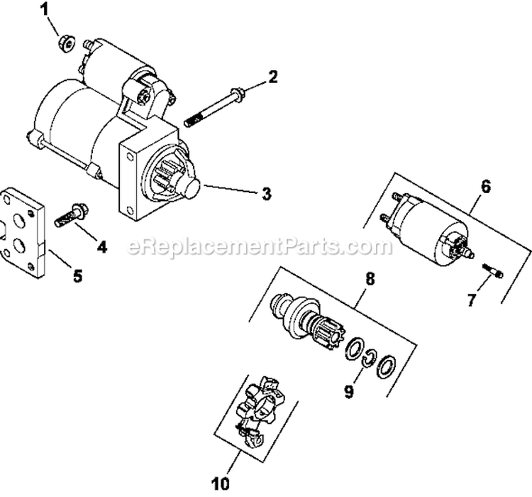 Page M Diagram and Parts List for LH775-0017  Kohler Engine