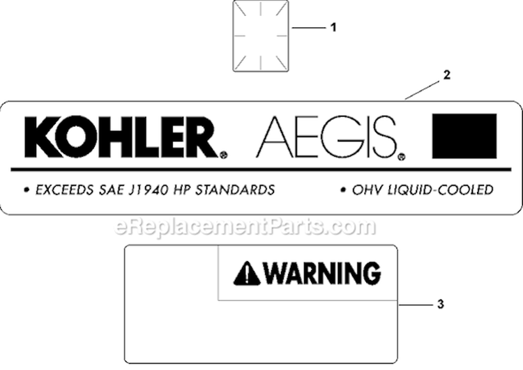 Page E Diagram and Parts List for LH775-0018  Kohler Engine