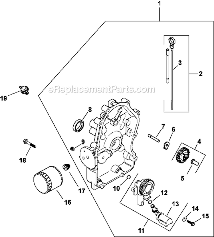 Page H Diagram and Parts List for LH775-0020  Kohler Engine