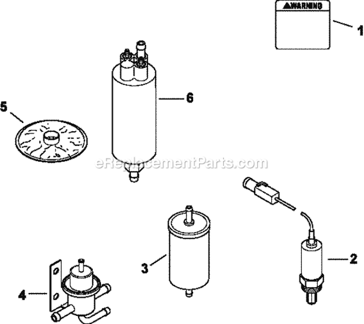 Page K Diagram and Parts List for LH775-3012  Kohler Engine