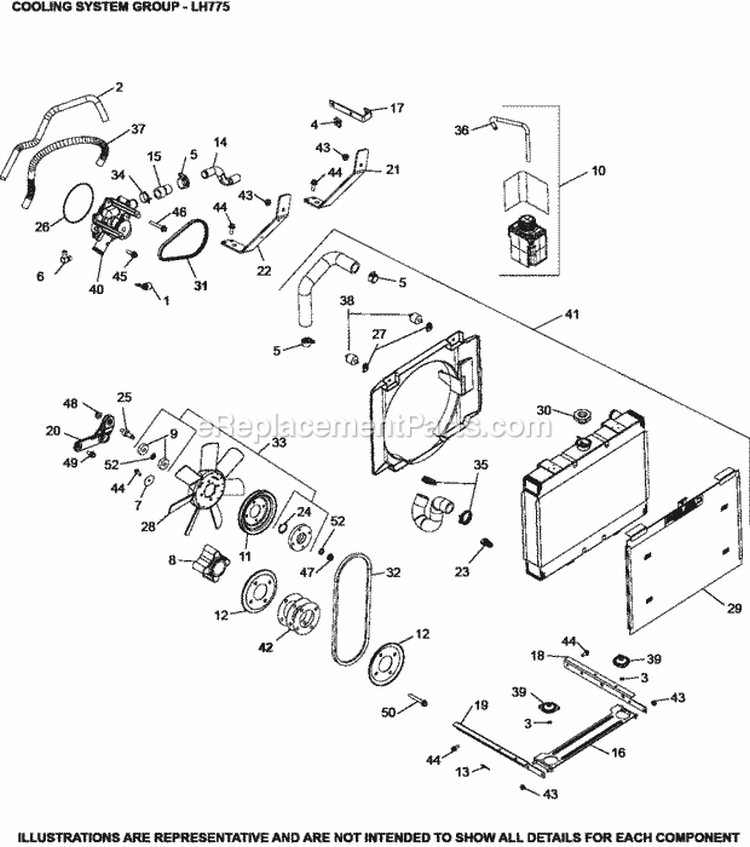 Page C Diagram and Parts List for LH775-0019  Kohler Engine