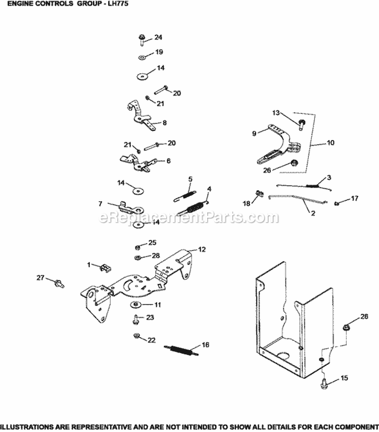 Page G Diagram and Parts List for LH775-0019  Kohler Engine