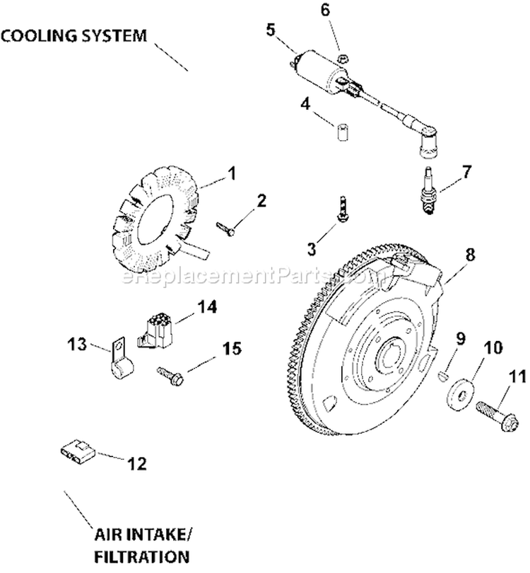 Page K Diagram and Parts List for LH775-0012  Kohler Engine