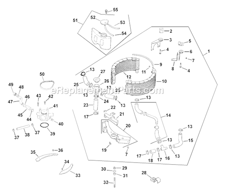 Page C Diagram and Parts List for LV680-0002  Kohler Engine