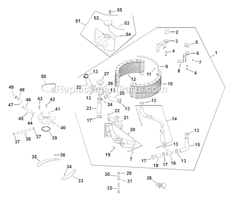 Page B Diagram and Parts List for LV680-0010  Kohler Engine