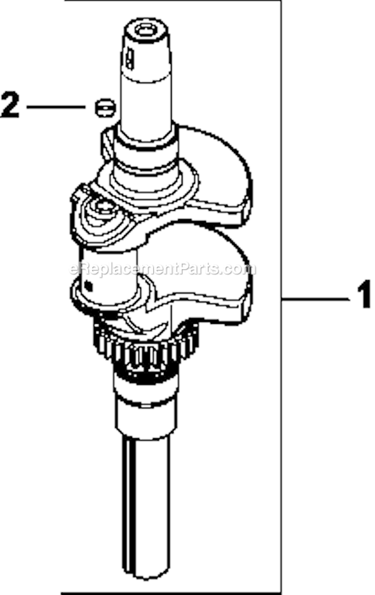 Page E Diagram and Parts List for LV680-0012  Kohler Engine