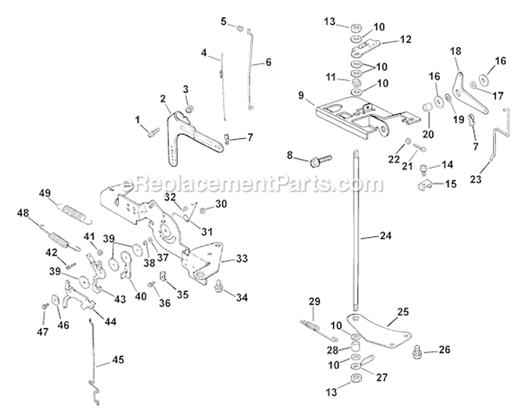 Page F Diagram and Parts List for LV680-0012  Kohler Engine