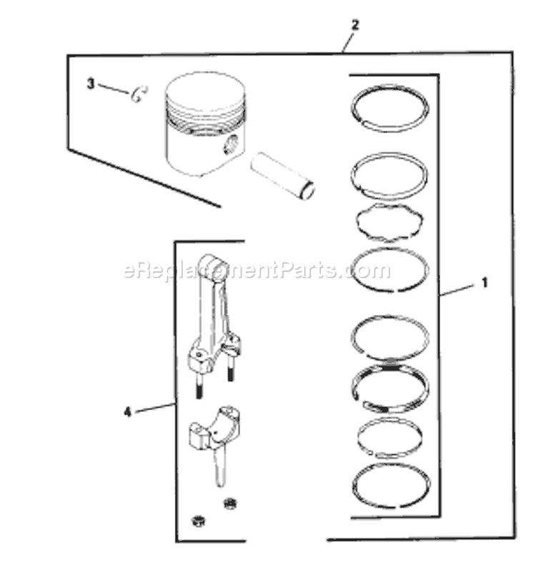 Page T Diagram and Parts List for M10-461544  Kohler Engine