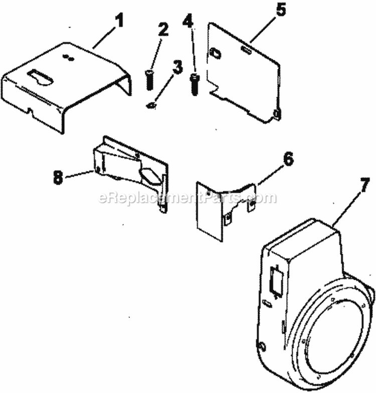 Page A Diagram and Parts List for M10-461545  Kohler Engine